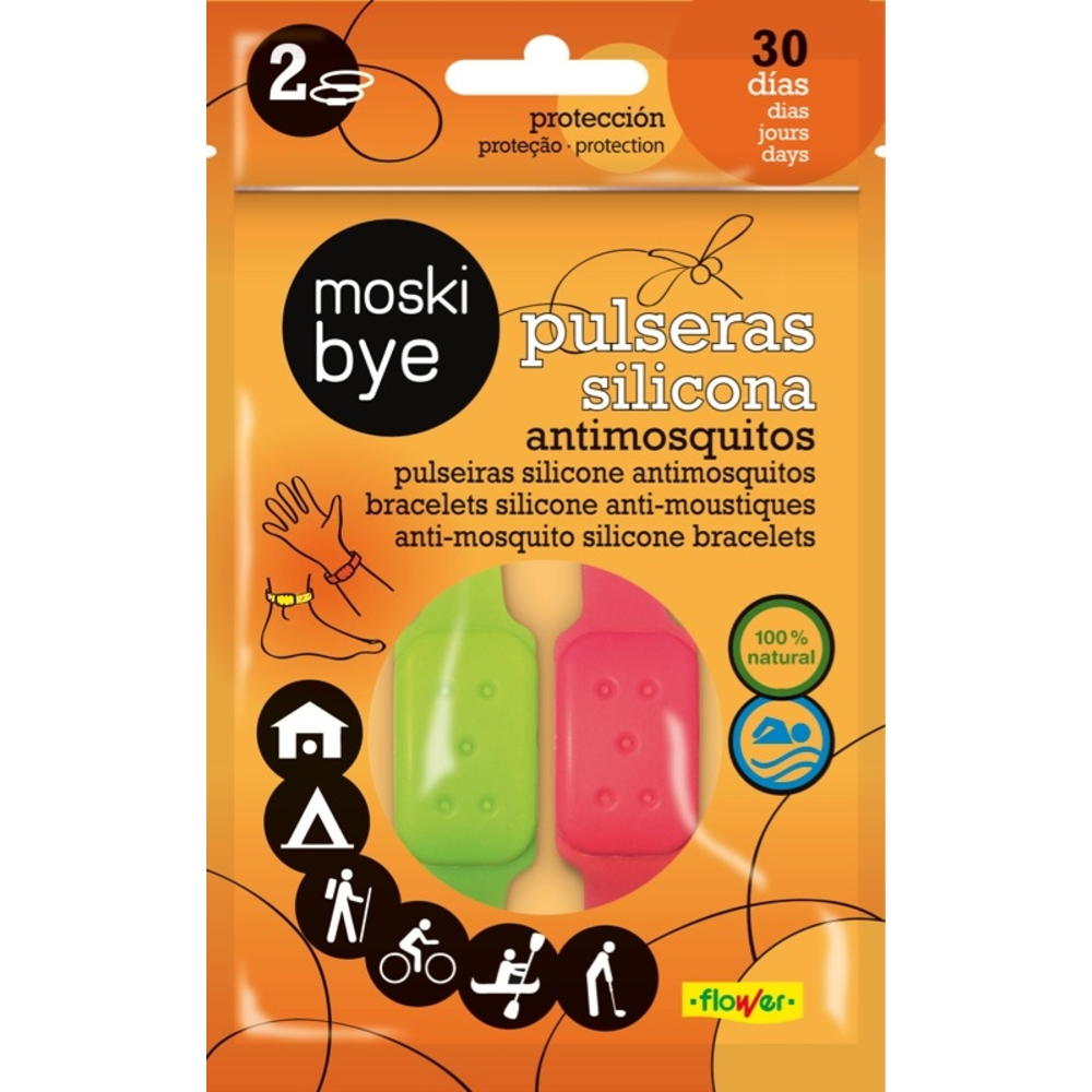 PULSERA SILICONA ANTI-MOSQUITOS 2UD