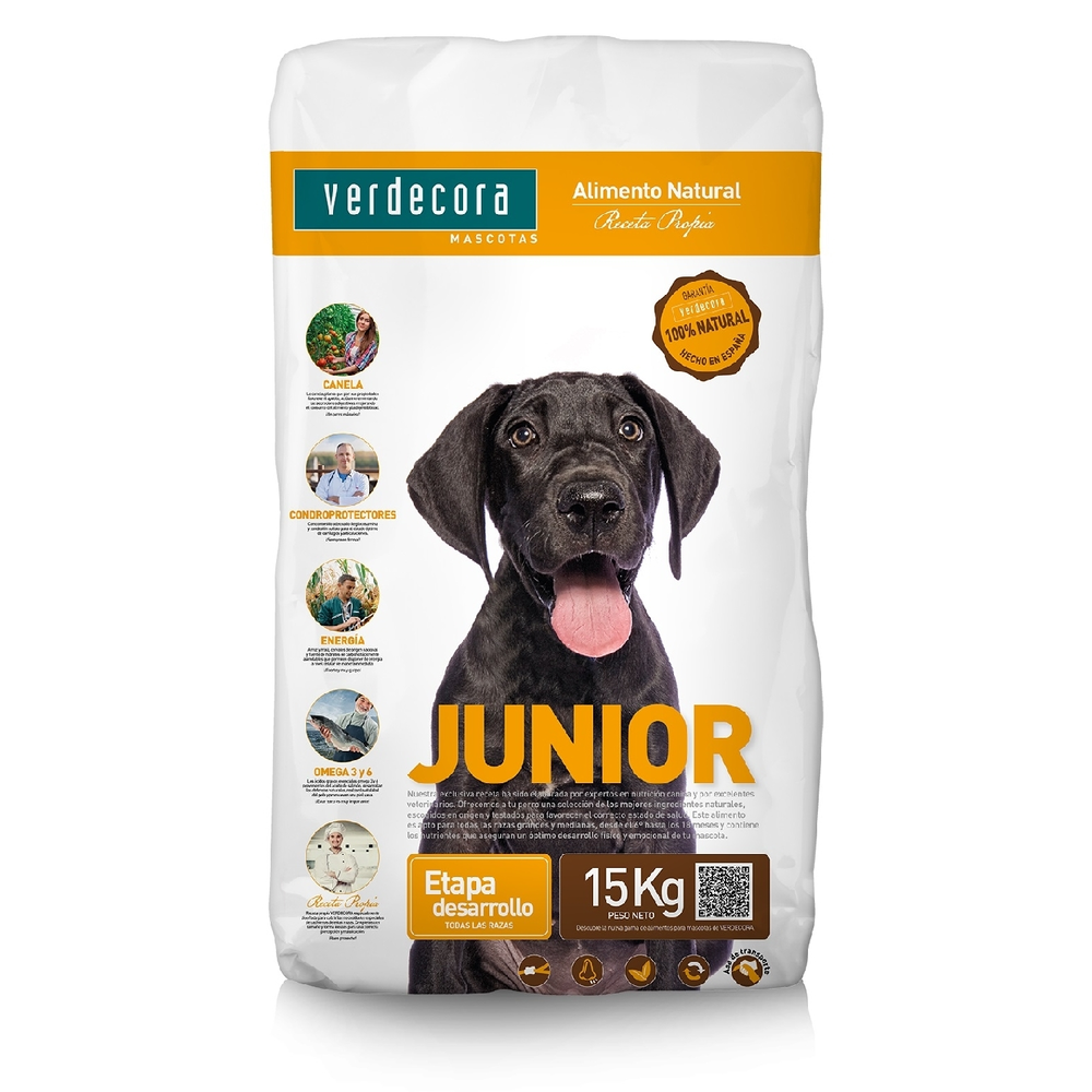 PIENSO PARA PERRO JUNIOR VERDECORA 15KG