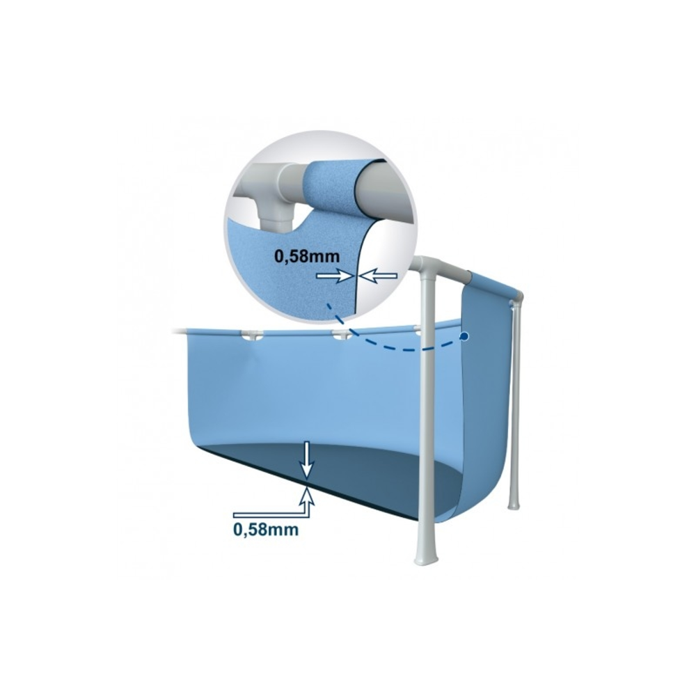 Piscina Intex Prima Frame 4x2x1 metros con depuradora - Verdecora