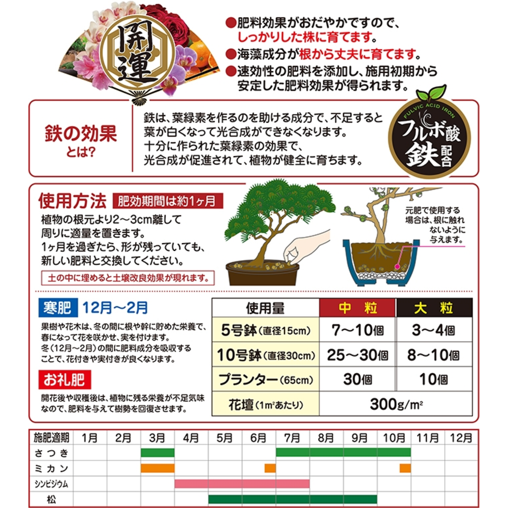 Abono orgánico japonés para bonsáis
