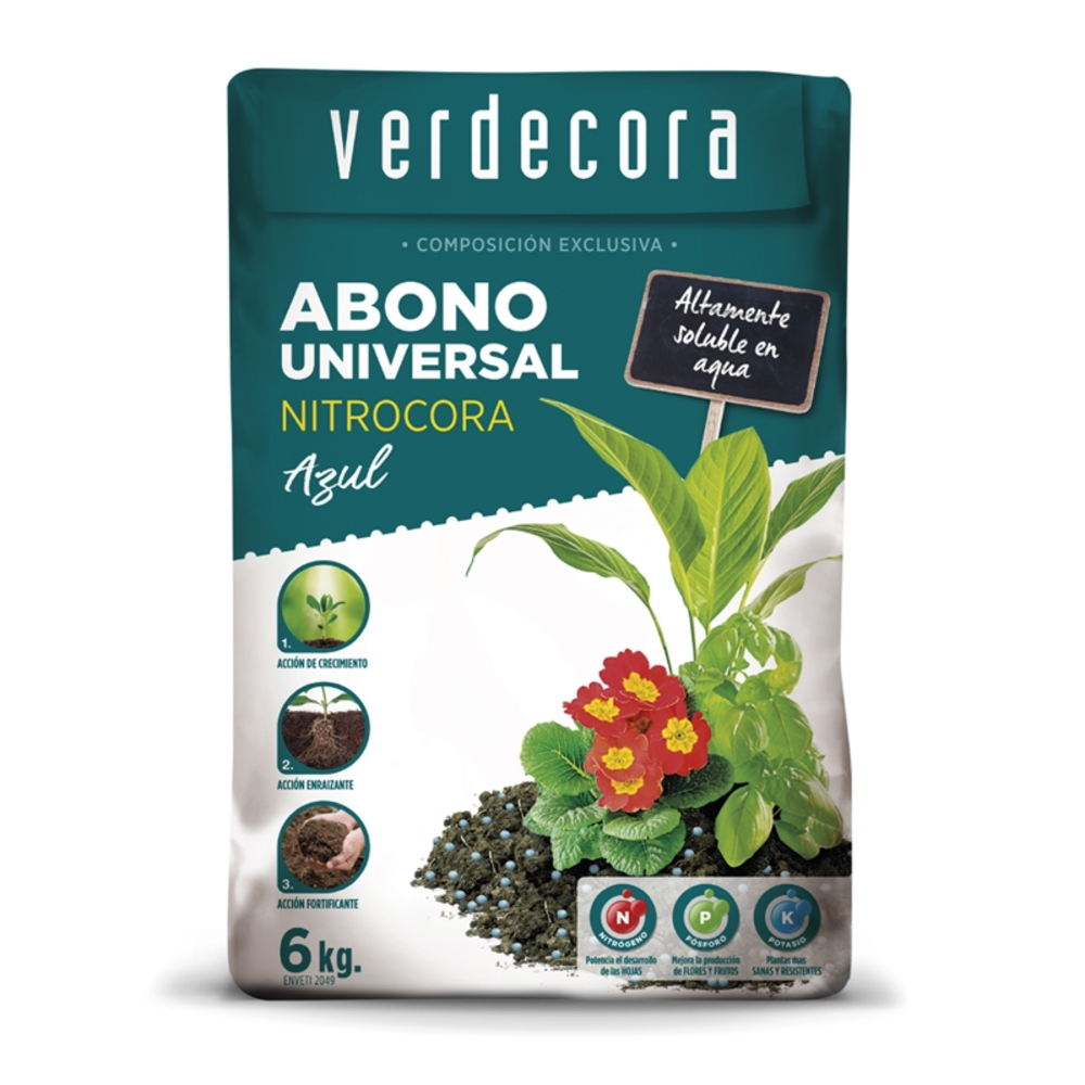 ABONO NITROCORA AZUL UNIVERSAL VERDECORA 1KG