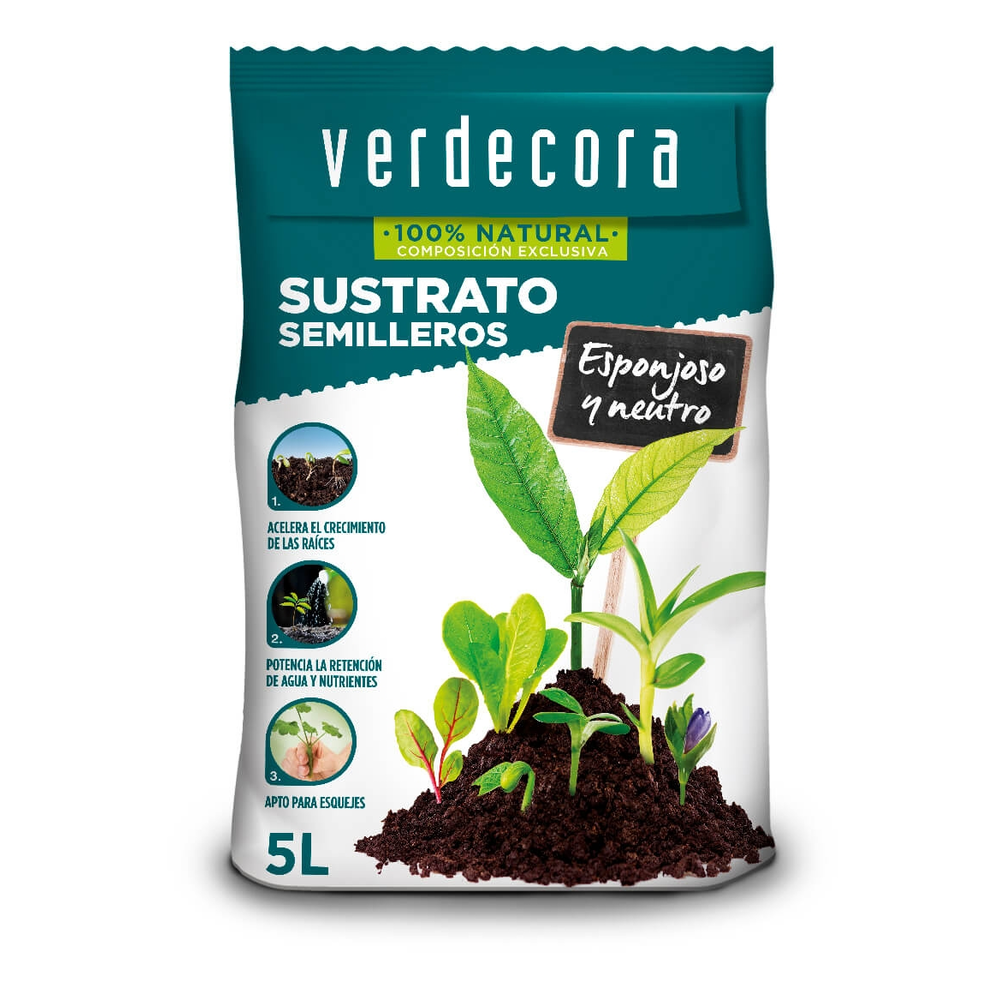 VERDECORA SUSTRATO SEMILLEROS 5 LITROS
