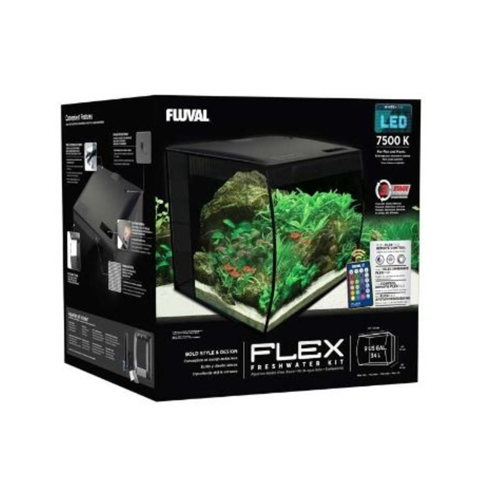 KIT ACUARIO FLUVAL FLEX 57L NEGRO