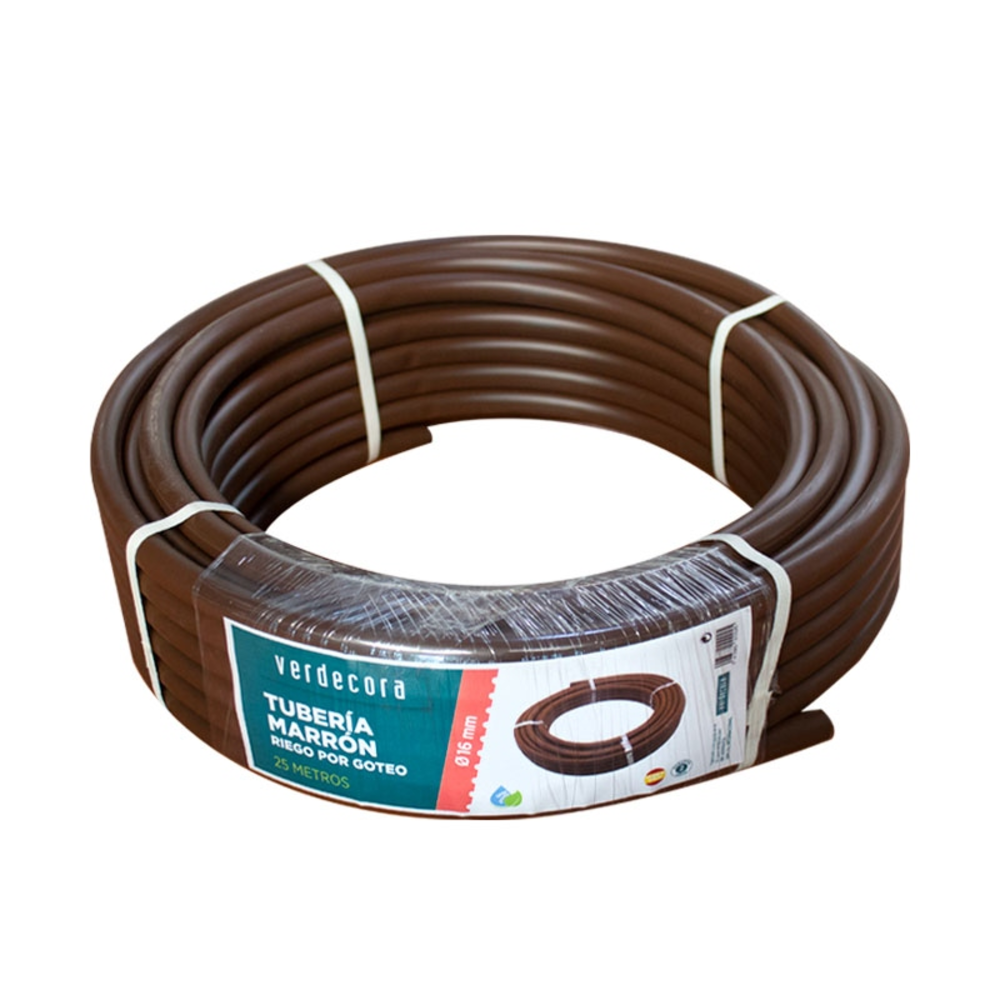 TUBERIA MARRON 16MMX25M VERDECORA