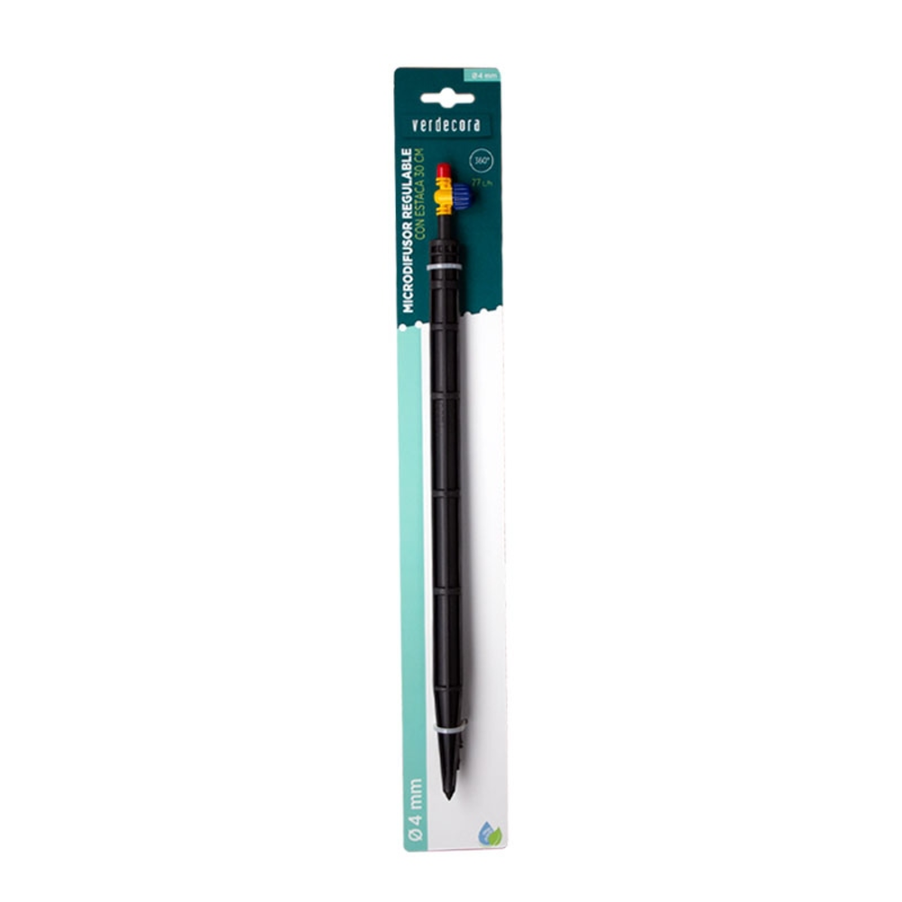 MICRODIFUSOR 360º ESTACA + VARILLA 30CM VERDECORA