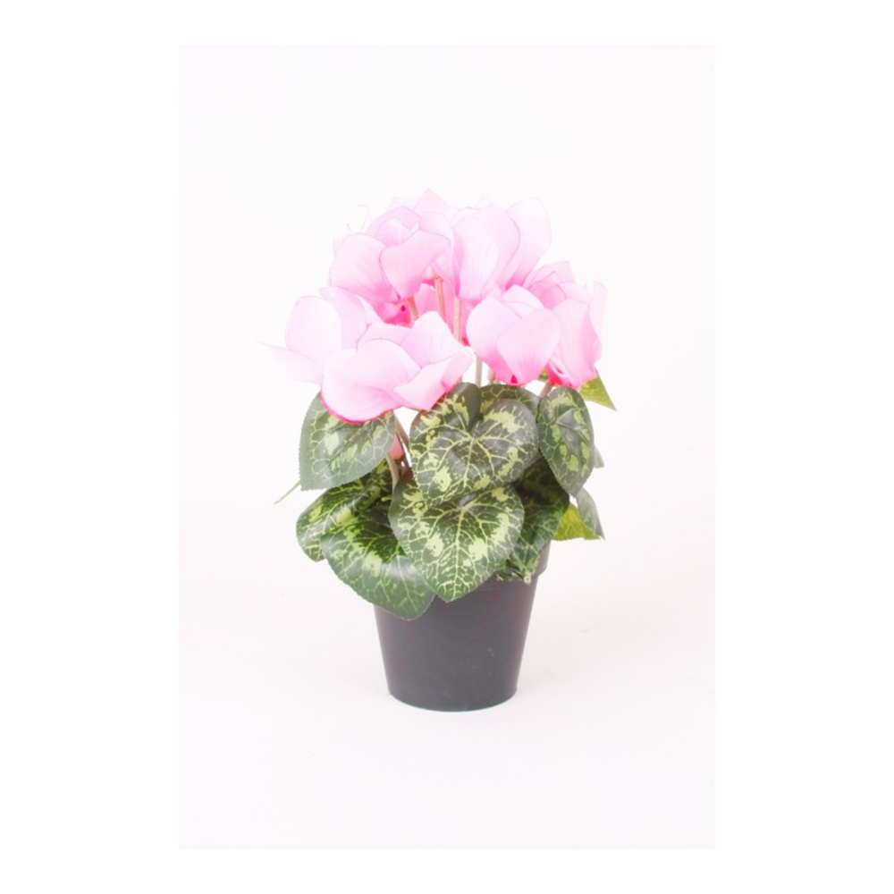CYCLAMEN ARTIFICIAL BLANCO MACETA 25CM