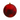 BOLA ROJO NAVIDAD D14CM