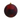 BOLA BURDEOS NAVIDAD D14CM