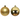 SET 4 BOLAS 10CM ORO NAVIDAD