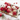 SET 4 BOLAS CRISTAL 10CM ROJO