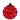 BOLA CRISTAL ROJO RELIEVE