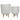 MACETA ZOE BLANCO CON PATAS MADERA Diámetro 25cm - Altura 34cm -