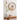 RELOJ MADERA FLORES D45CM