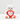 OSO BLANCO CORAZÓN 25CM