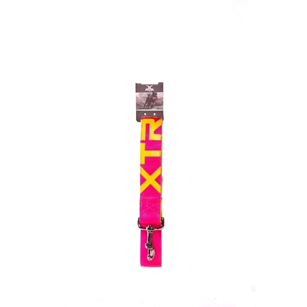 CORREA CORTA PERRO 50CM FUCSIA
