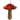 SETA MADERA COLGANTE ROJO