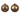 SET 4 BOLAS 10CM COBRE