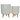 MACETA LOGAN BLANCO CON PATAS MADERA