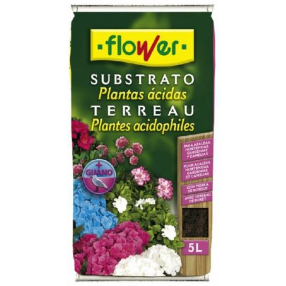 FLOWER SUSTRATO ACIDAS 5 LITROS