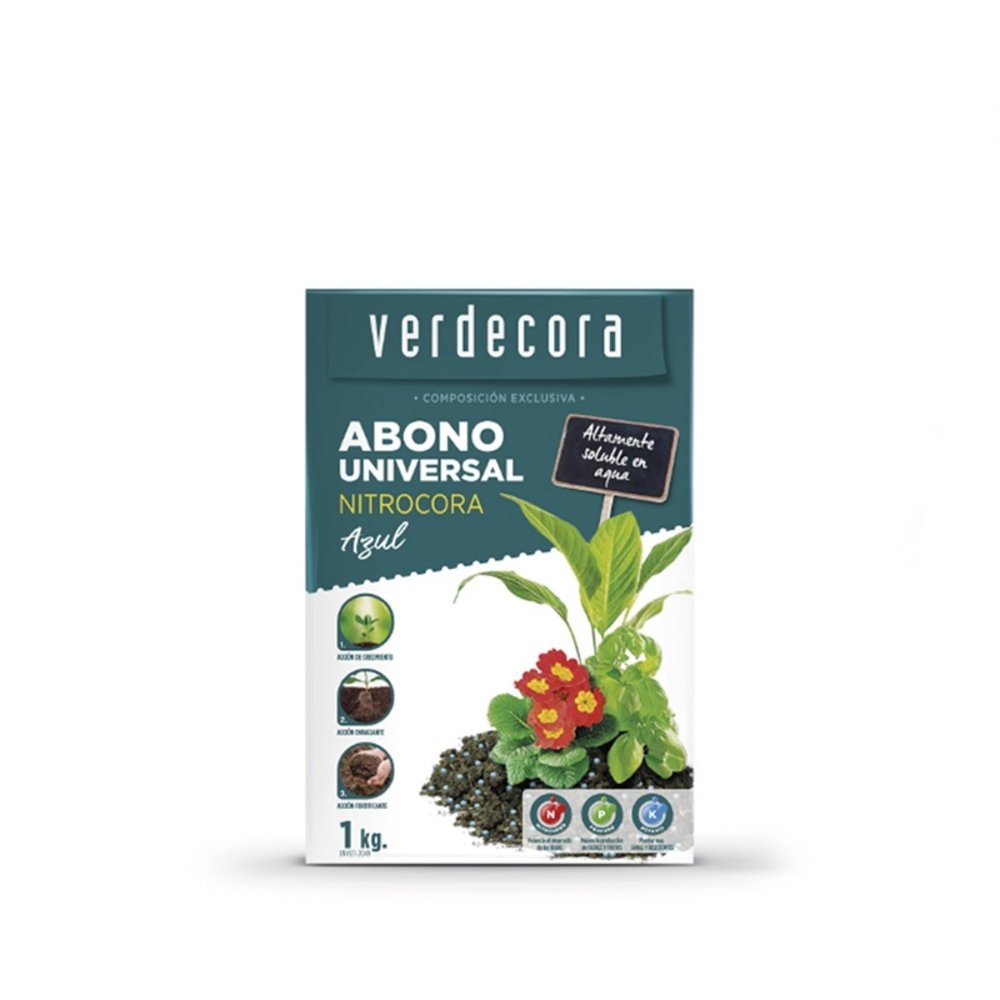 ABONO NITROCORA AZUL UNIVERSAL VERDECORA 1KG