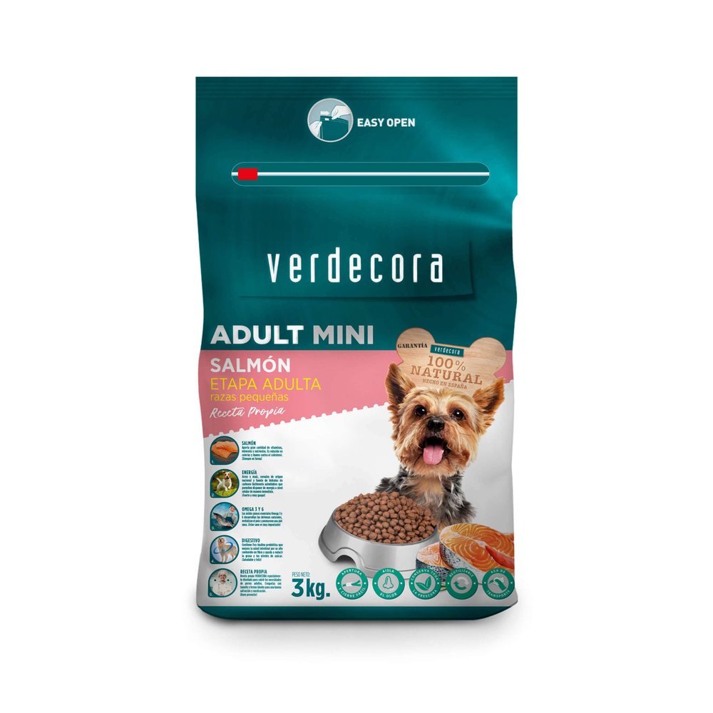 VERDECORA PIENSO PERRO MINI SALMON 3KG