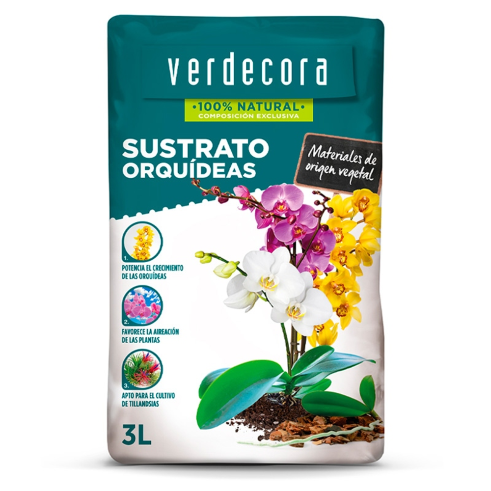 SUSTRATO ORQUIDEAS 3 LITROS VERDECORA