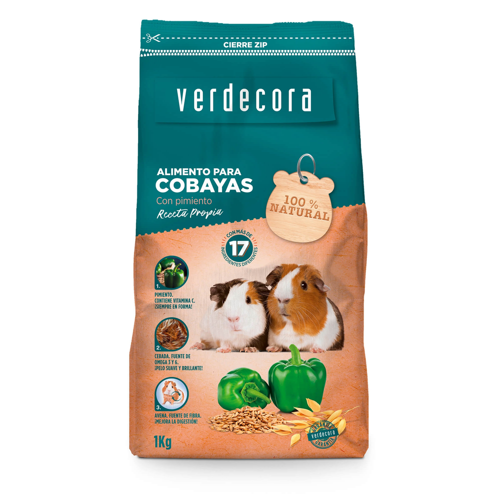 ALIMENTO COBAYA 1 KILO VERDECORA