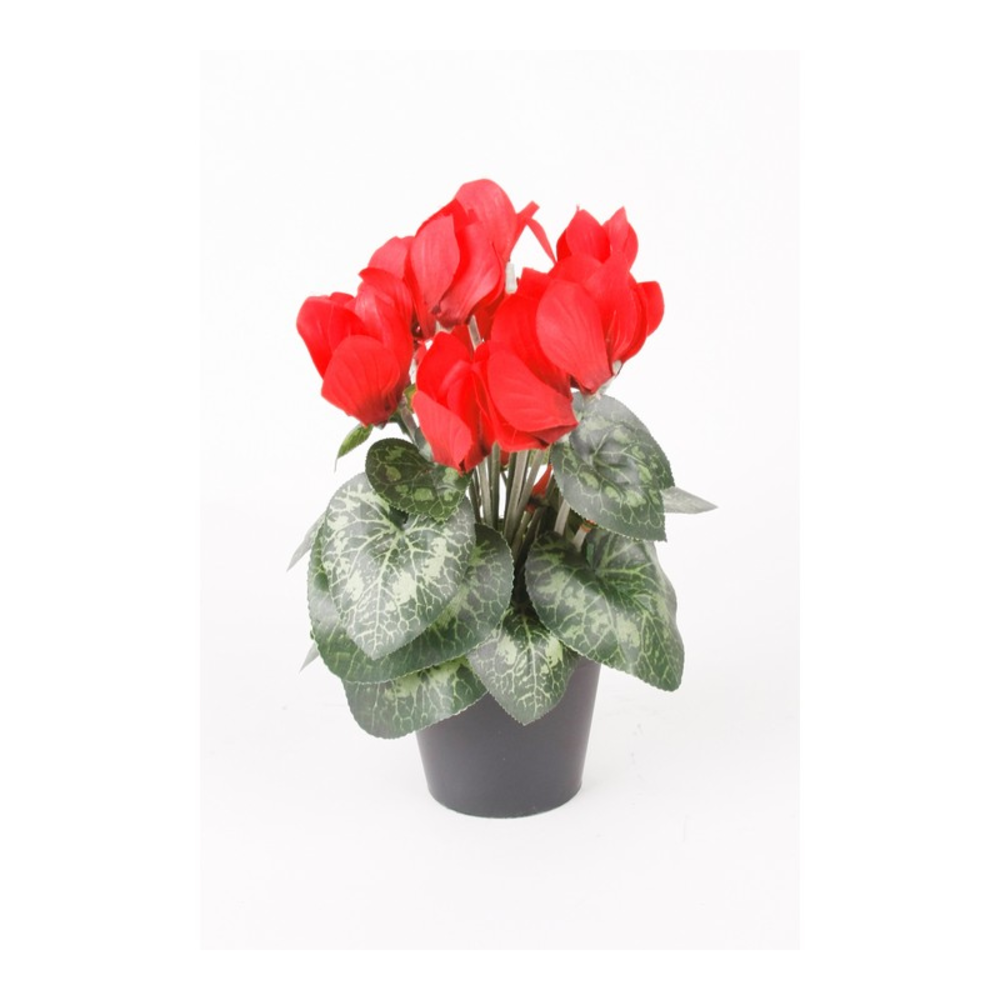 CYCLAMEN ARTIFICIAL BLANCO MACETA 25CM