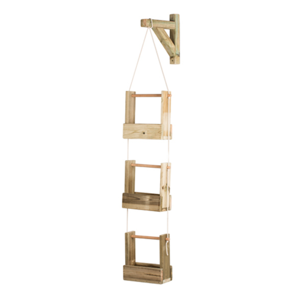 HUERTO VERTICAL WOODY 3 BALDAS 24X27X152CM