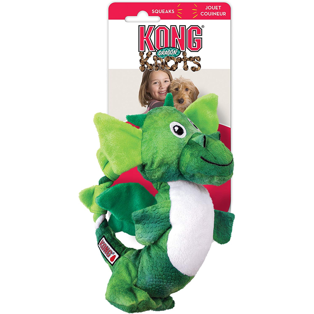 kong juguete para perros de razas medianas grandes de peluche de dragón
