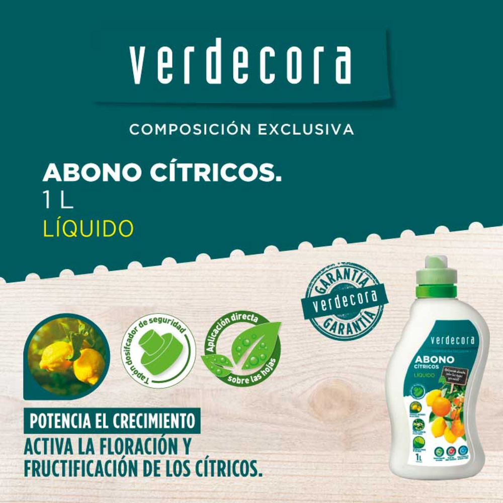 VERDECORA ABONO CITRICOS 1 LITRO