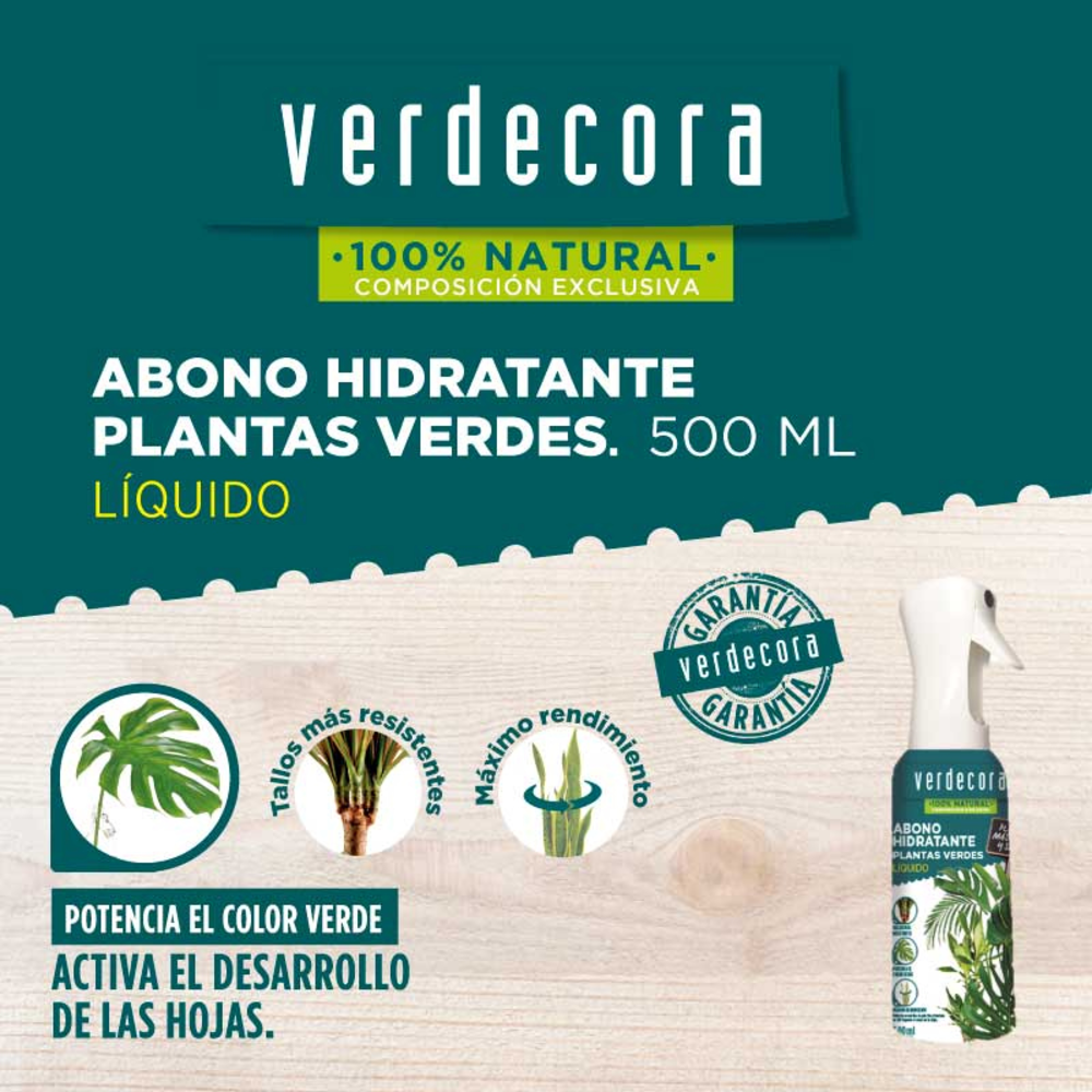 HIDRATANTE PLANTAS VERDES 500ML VERDECORA