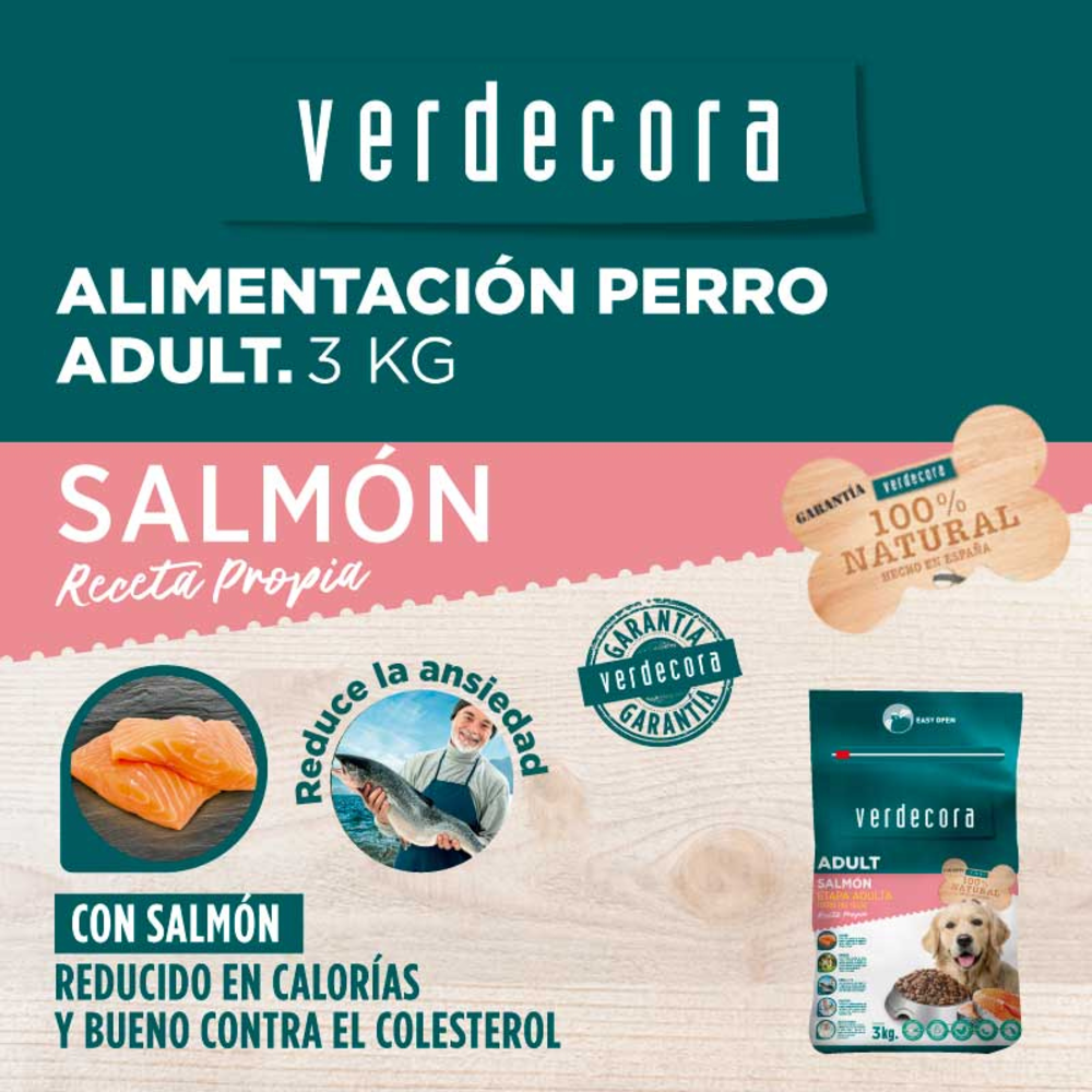 PIENSO PERRO ADULTO SALMON VERDECORA