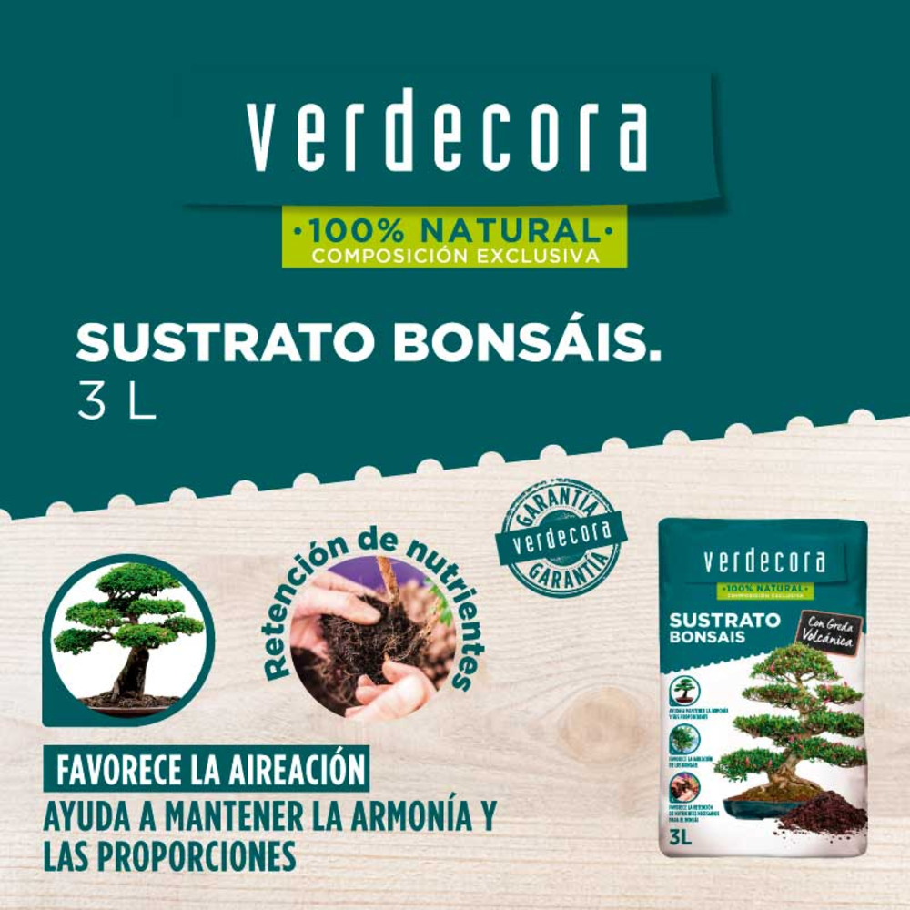 SUSTRATO BONSAIS 3L VERDECORA