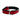 COLLAR PERRO PIEL ACOLCHADO 40CM Rojo