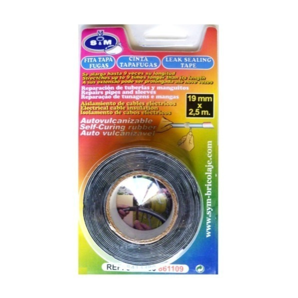 CINTA TAPAFUGAS AUTOVULCANIZABLE 2.5Mx19MM