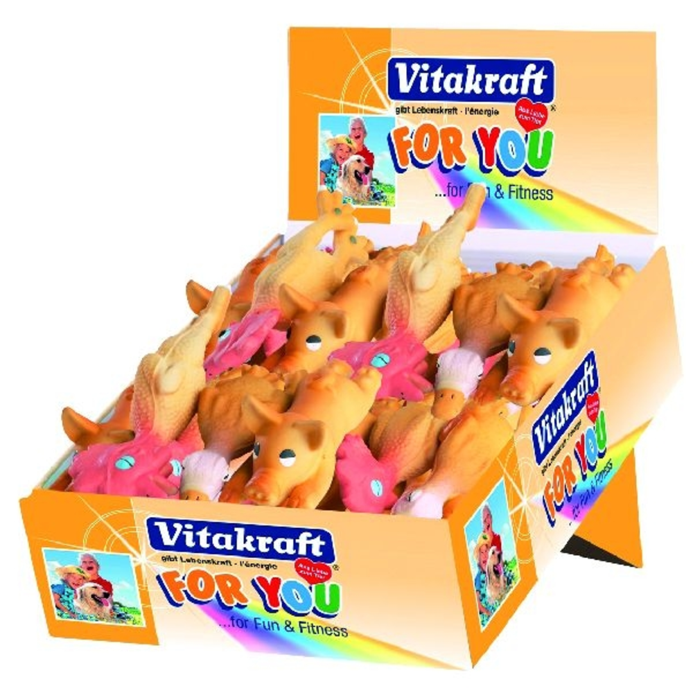 JUGUETES SURTIDOS MINI ANIMALES PARA PERROS